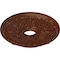 Ekena Millwork Antioch Medallion (Canopies up to 3 1/2"), 18"OD x 3 1/2"ID x 1 3/8"P, Burnished Mahogany Crackle CM18SEBMC - alternate 2